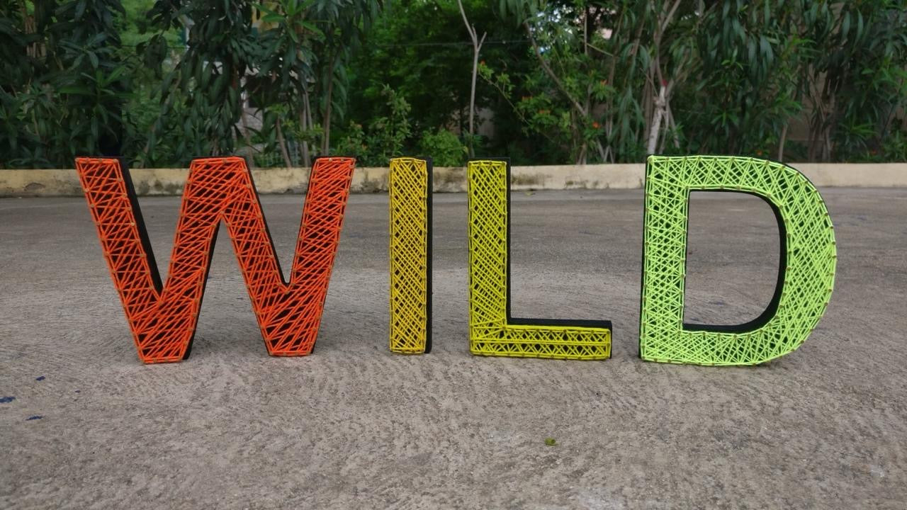 Single Alphabet String Art