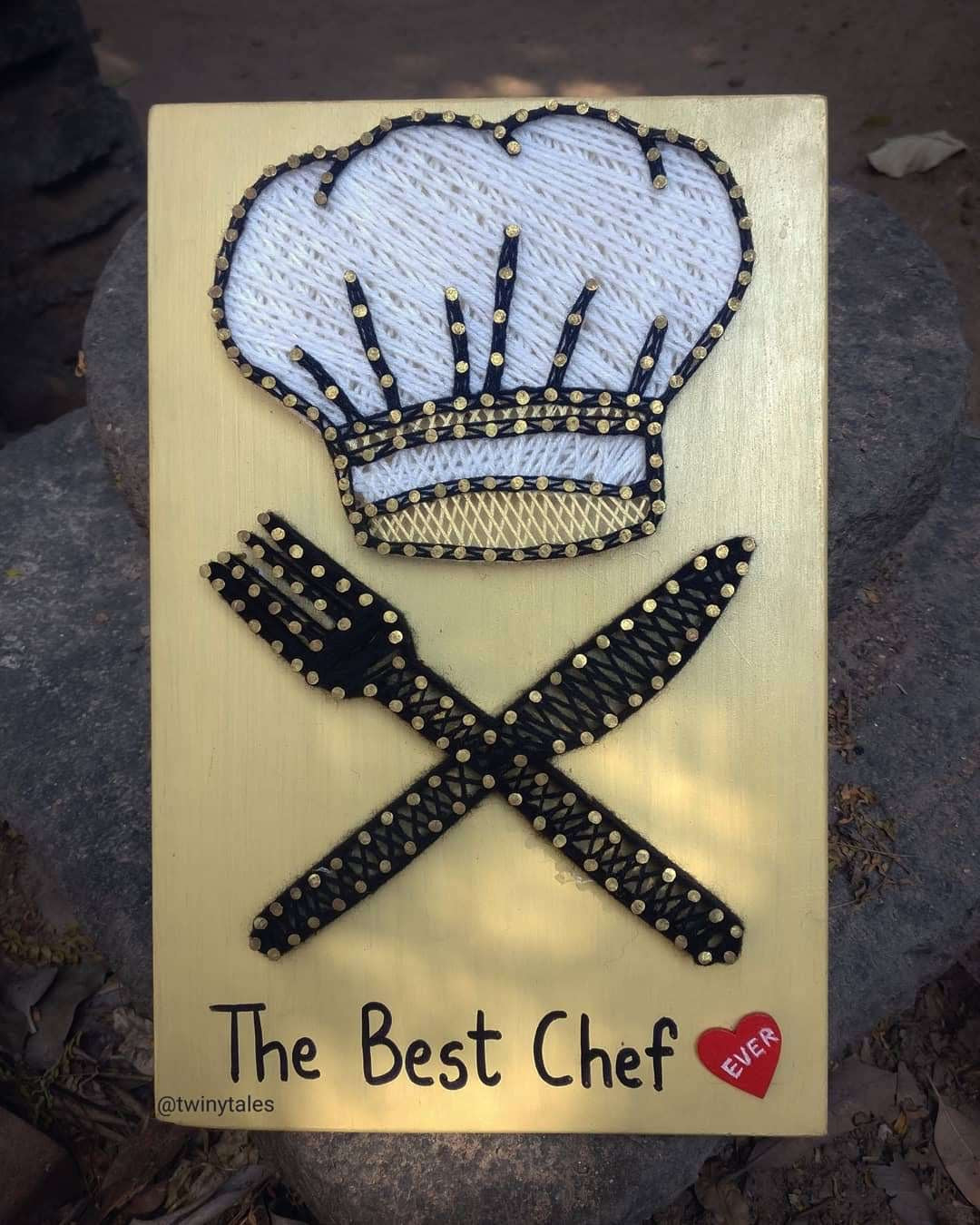 The Best Chef String Art
