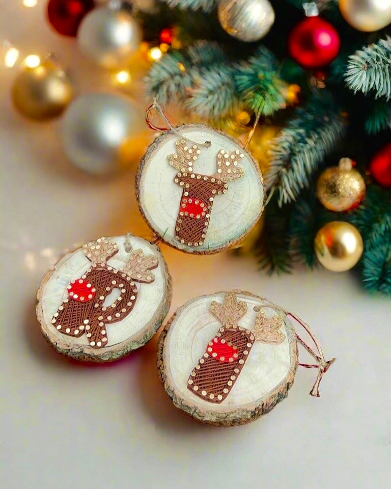 Alphabets in Christmas Theme String Art