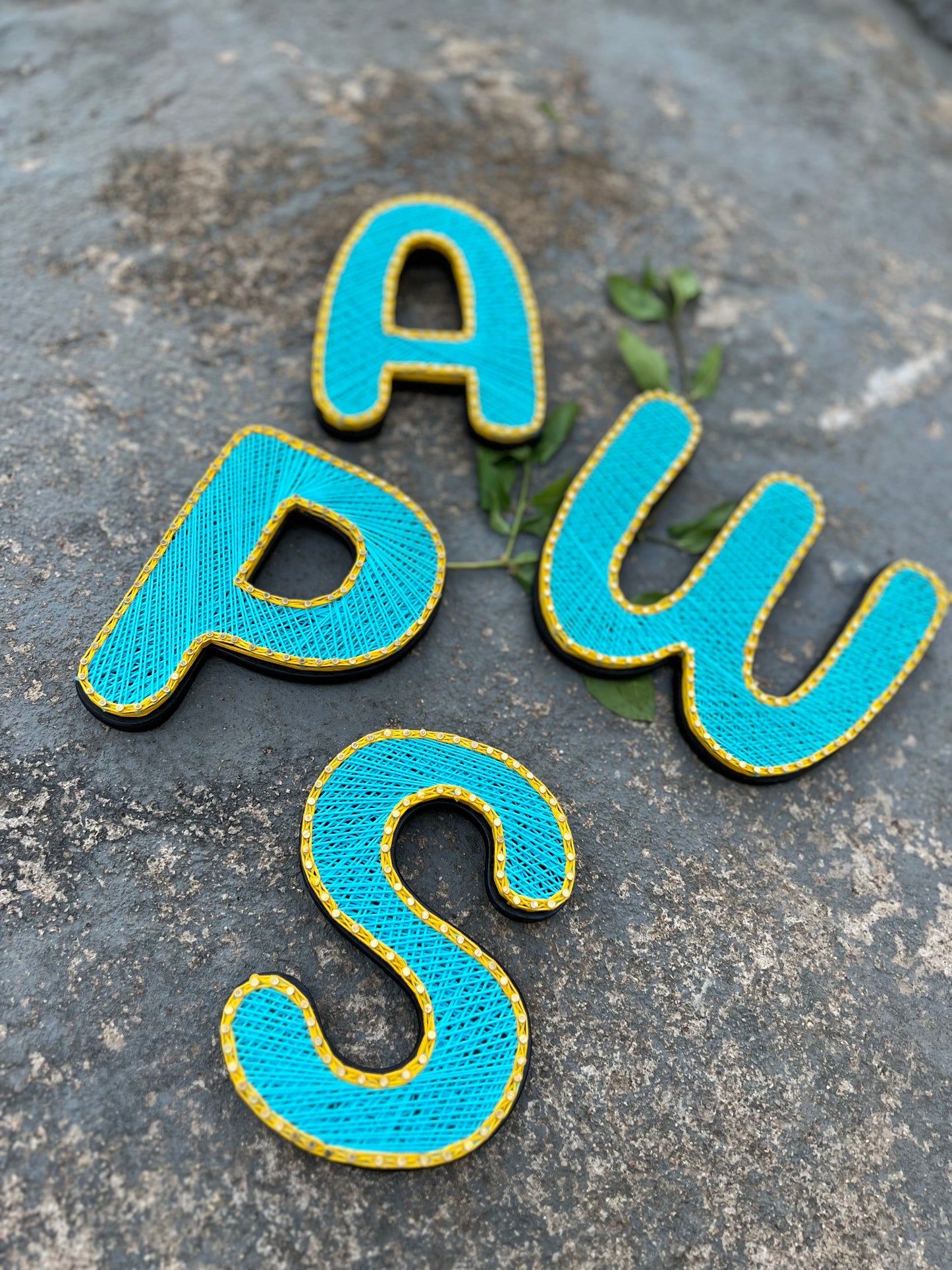 Single Alphabet String Art