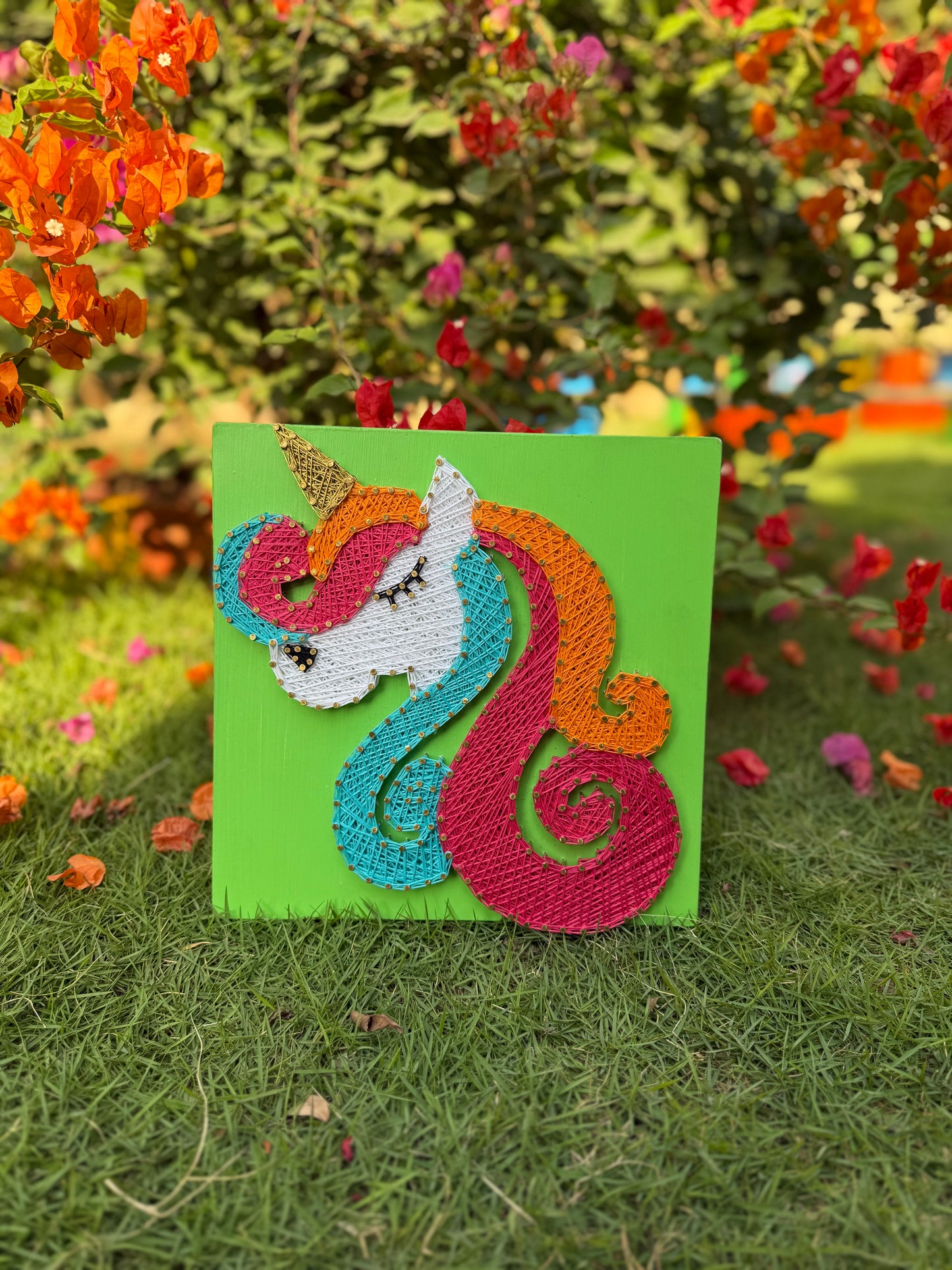 Unicorn String Art