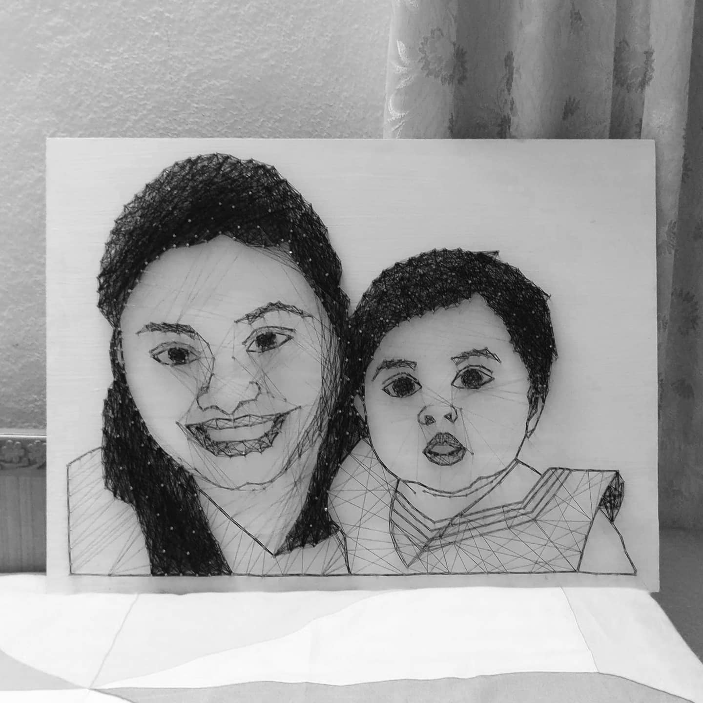 Double Portrait String Art