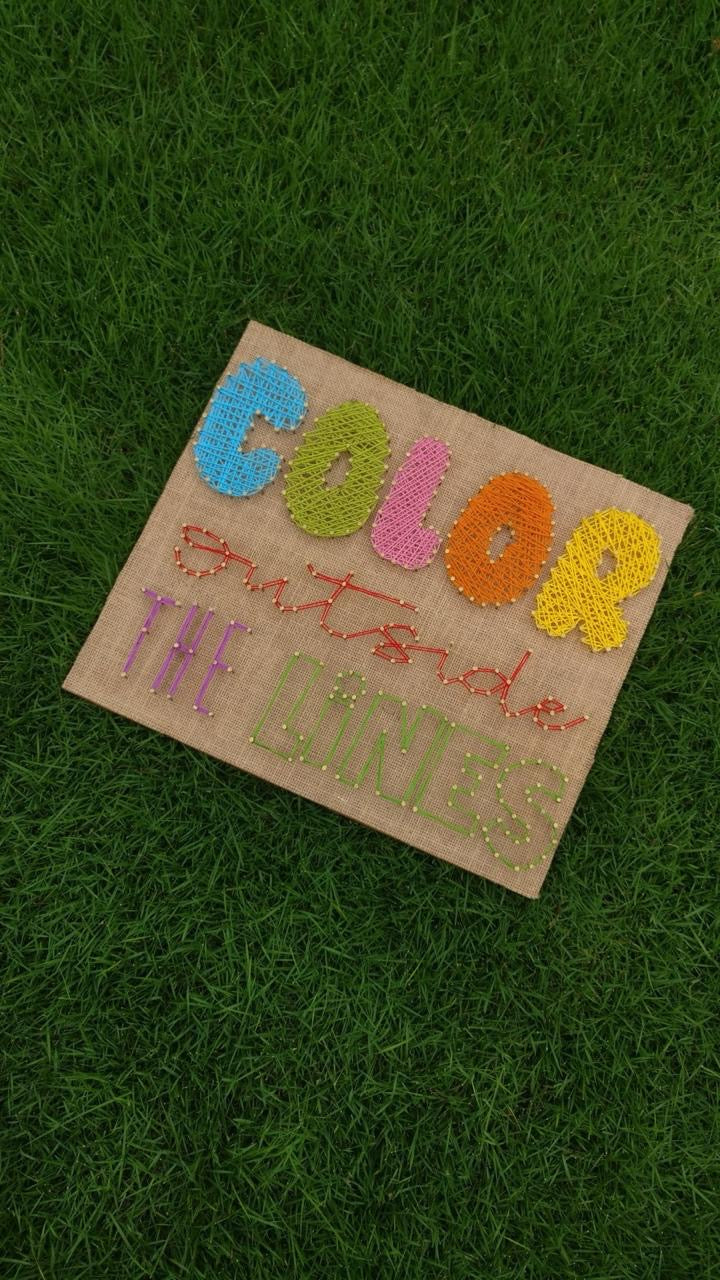 Color Outside the Lines String Art