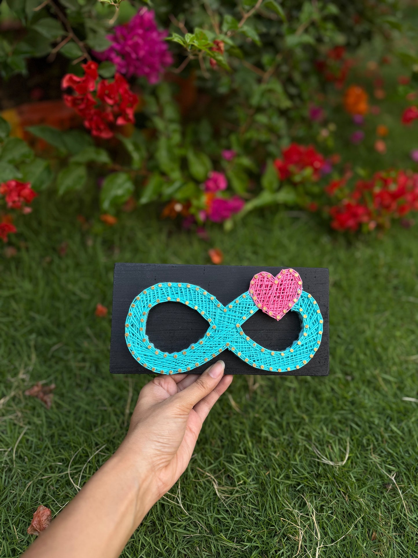Infinity Heart String Art