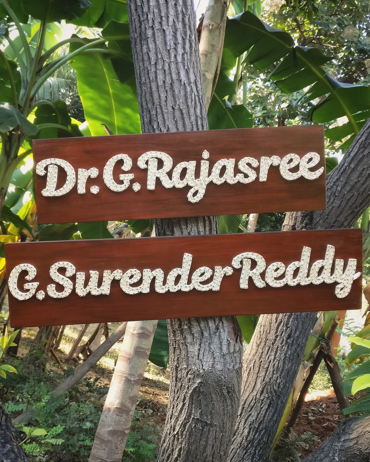 Single Color Nameplate String Art