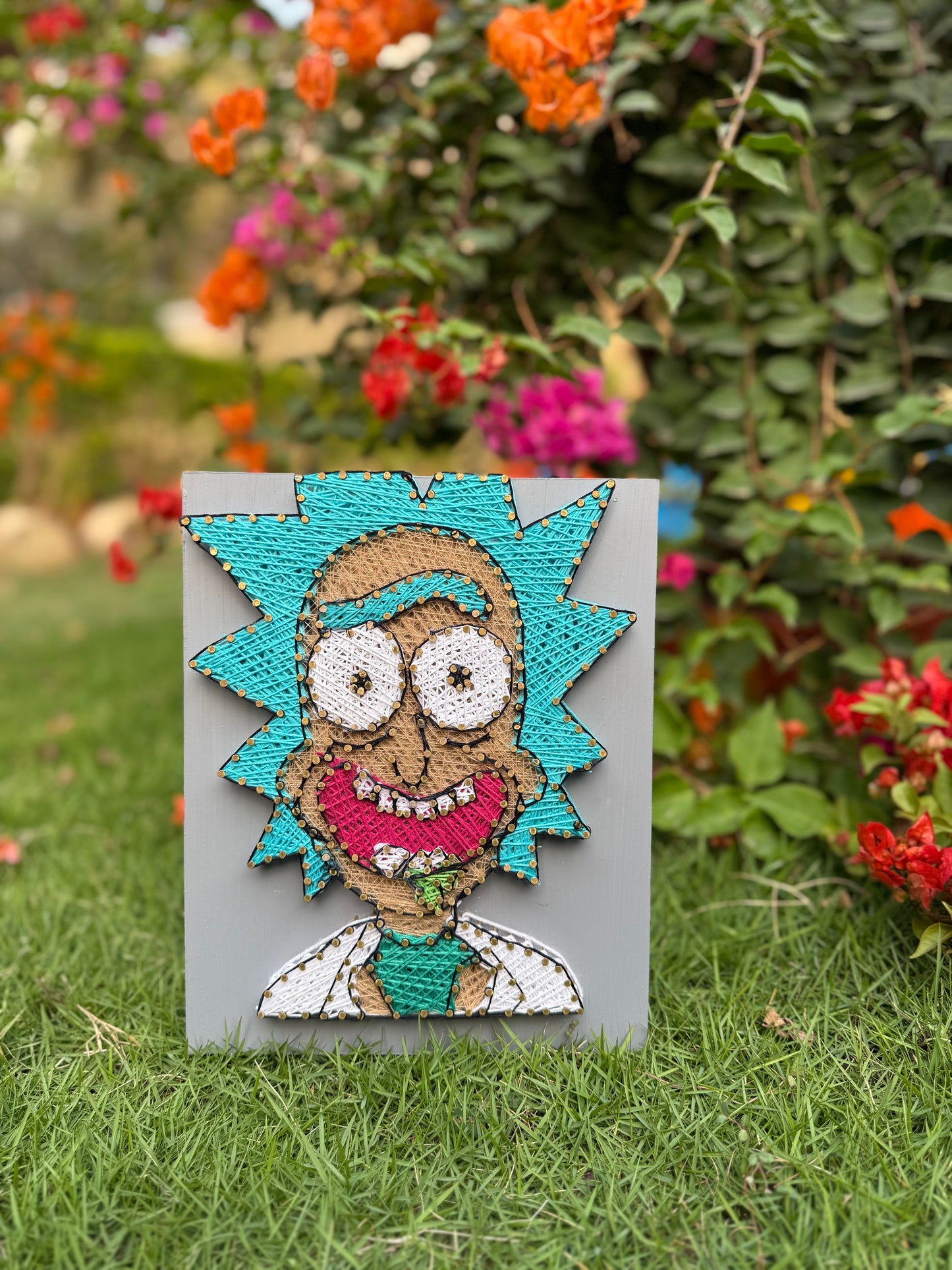 Rick And Morty String Art