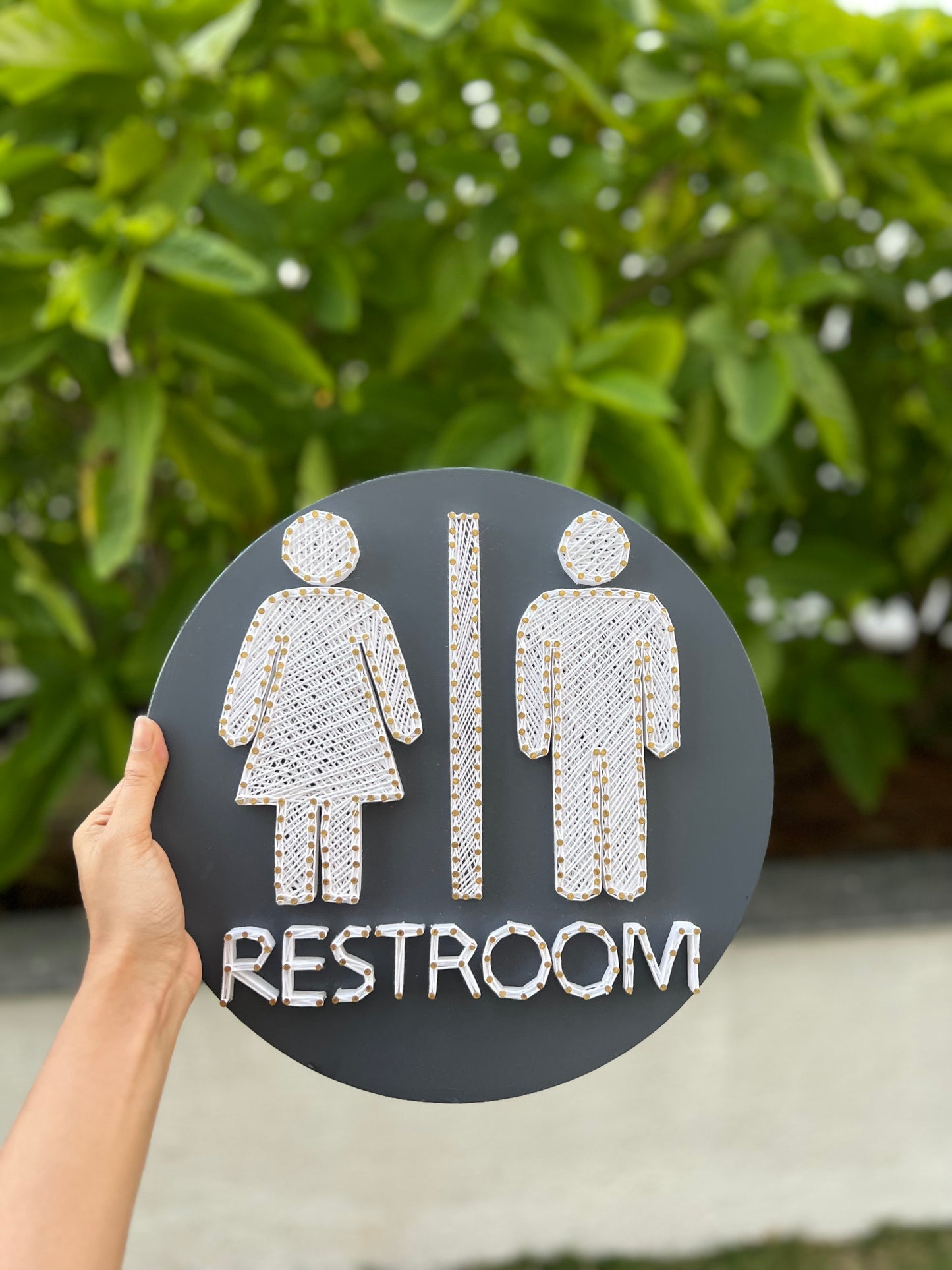Restroom String Art
