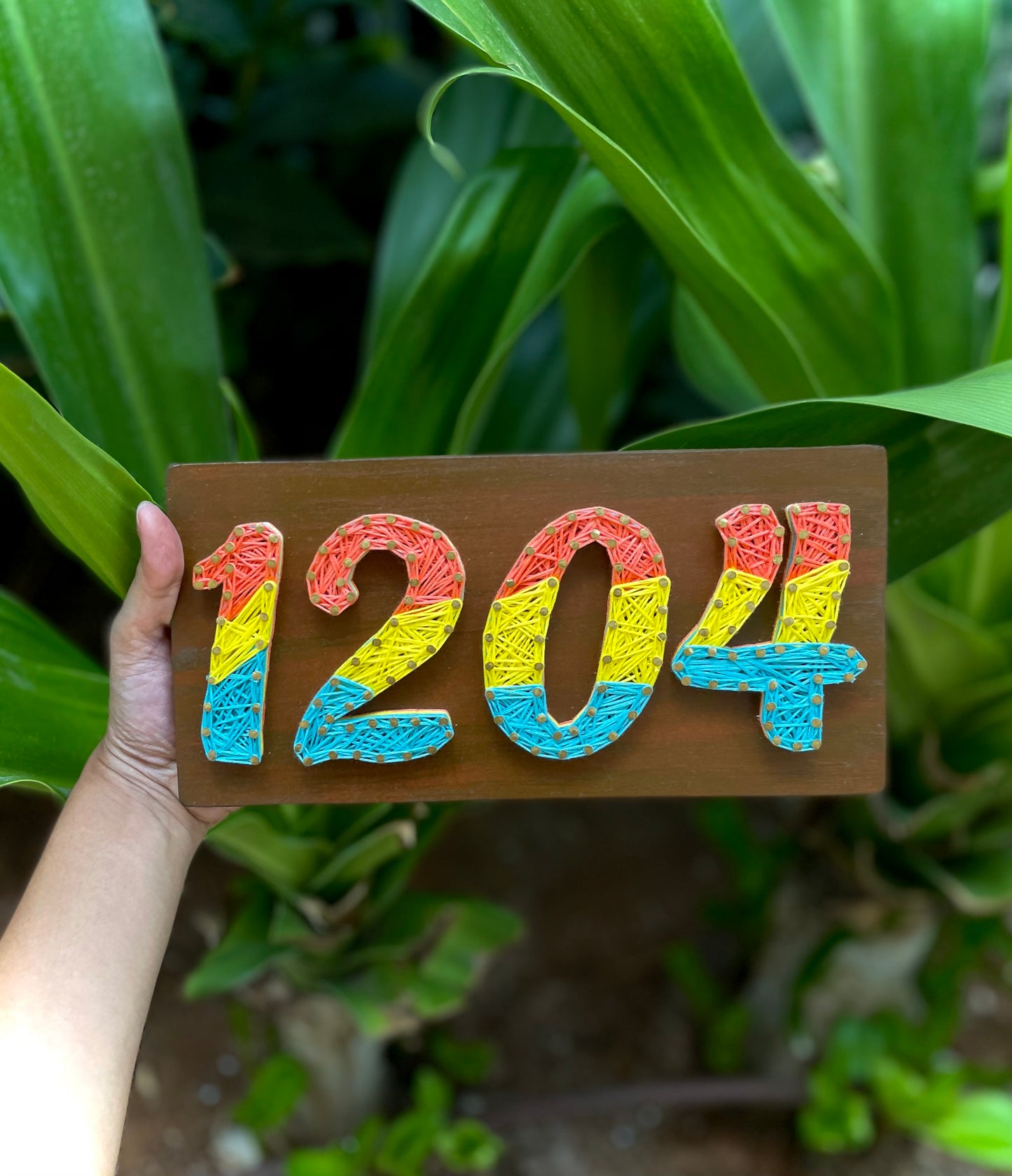 Numberplate String Art