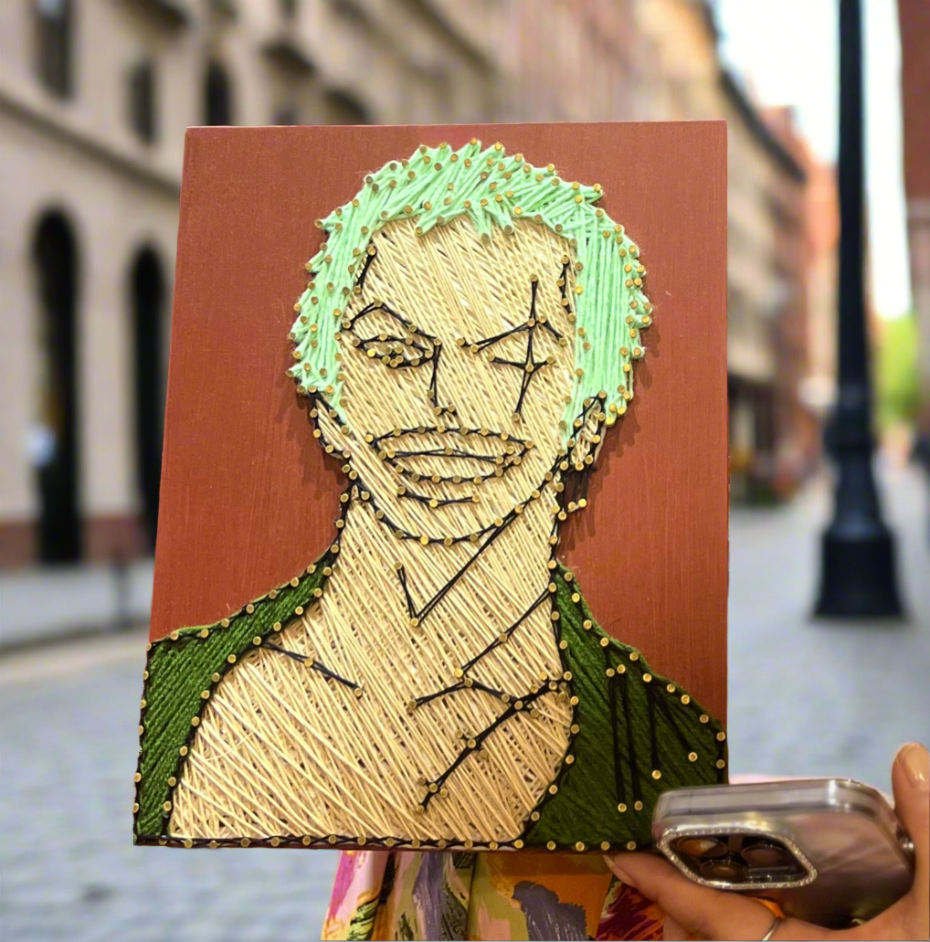 Roronoa Zoro One Piece String Art