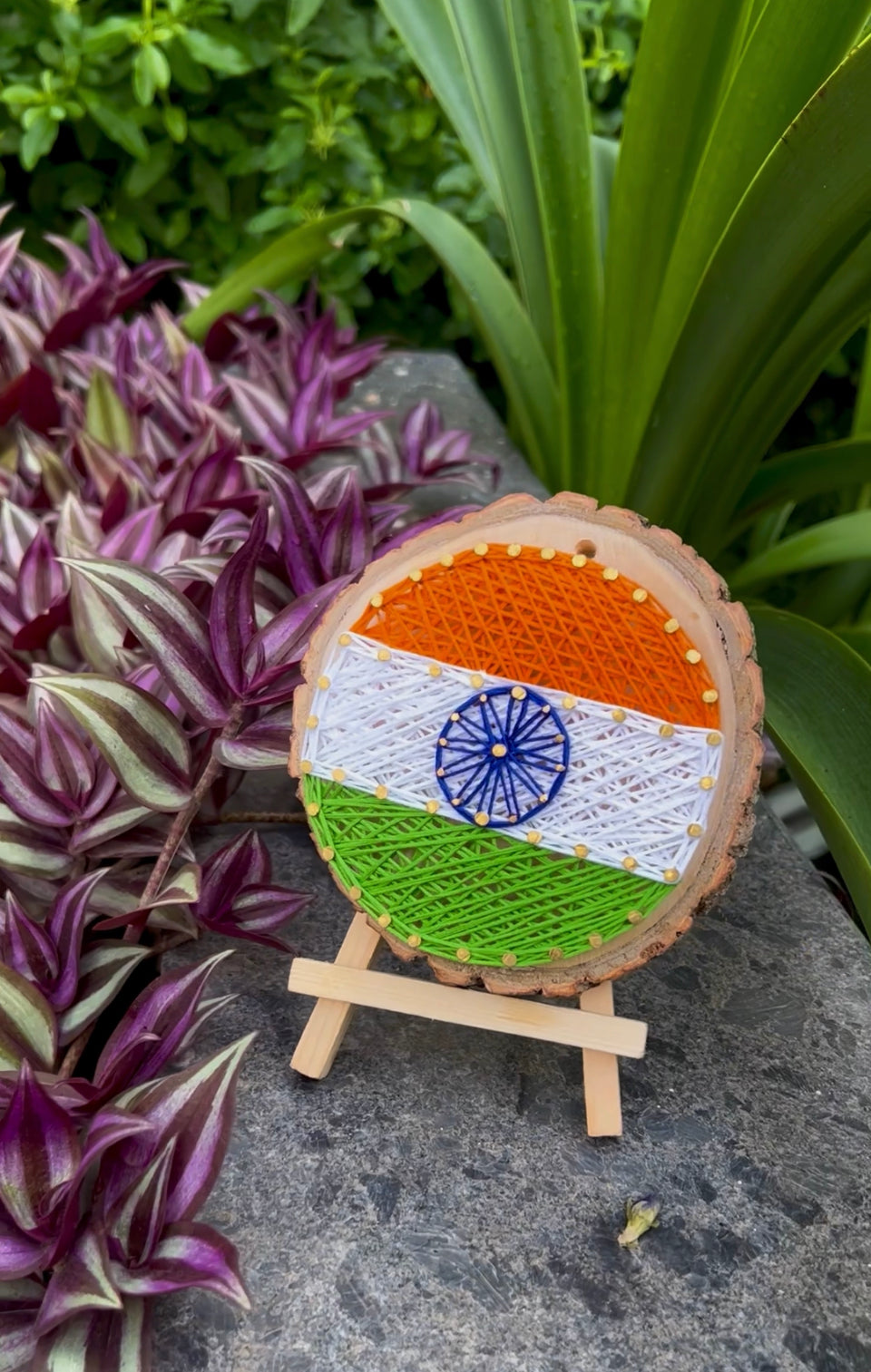 India Flag String Art