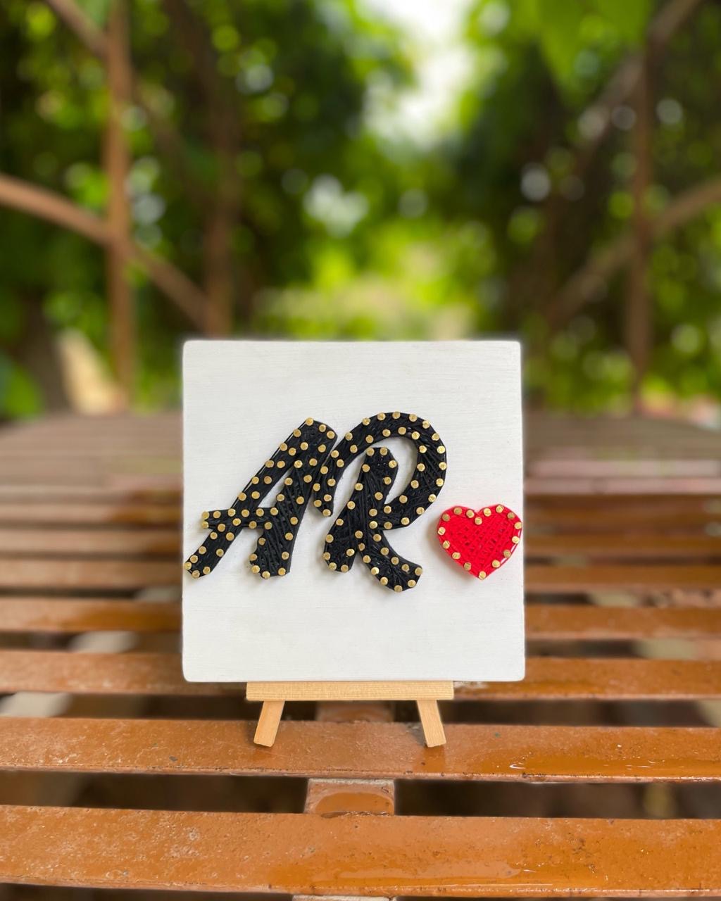 Initials Logo String Art