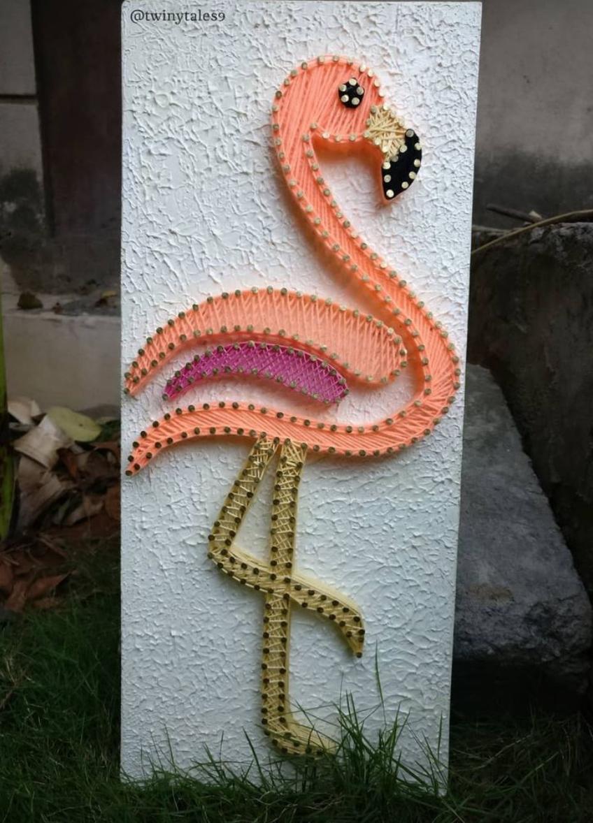 Flamingo String Art