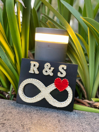 Initials Logo String Art