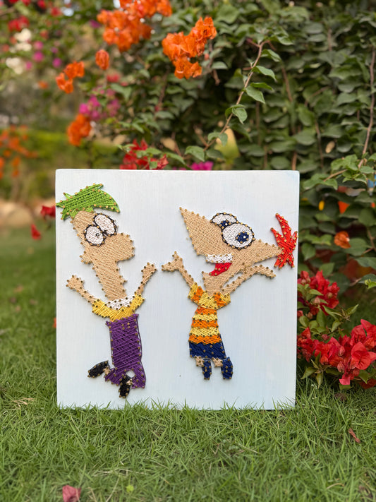 Phineas And Ferb String Art