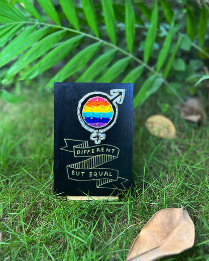 Different But Equal LGBTQIA+ String Art