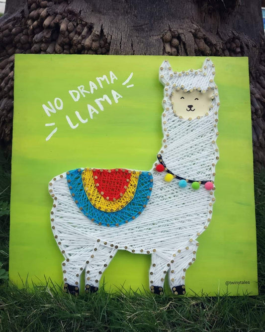 Llama String Art