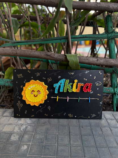 Customized Name with Symbol and Photos String Art