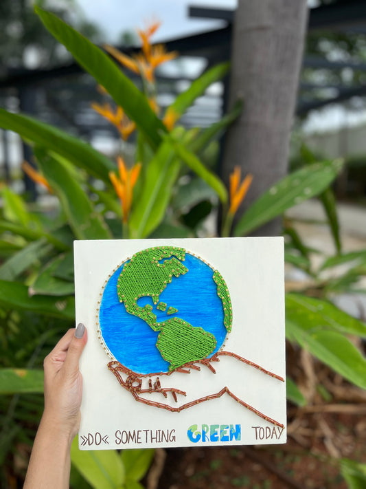Do Something Green Today String Art